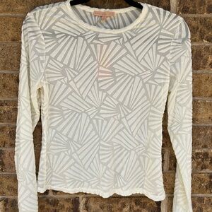 NWT sheer Patterned Top